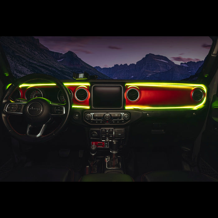 ORACLE Lighting 2018-2023 Jeep Wrangler JL/Gladiator JT Dynamic ColorSHIFT LED Interior Dash Board Kit