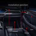 Installation position for Dynamic ColorSHIFT 18-Piece Universal LED Interior Kit - Bluetooth Multi-Zone Lighting.