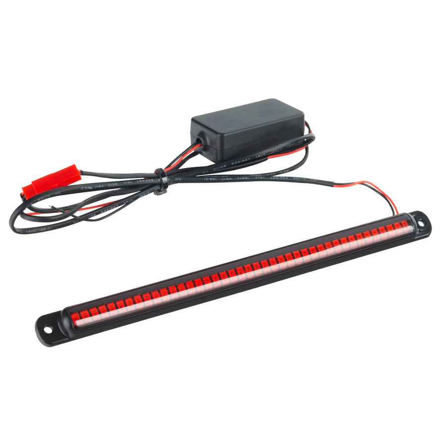 Linear Universal LED 3rd Brake Light (CHMSL) Module - Red with wiring harness, ultra-bright for maximum visibility.