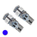 T10 5 LED 3 Chip SMD Bulbs (Pair) with blue LED