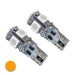 T10 5 LED 3 Chip SMD Bulbs (Pair) with amber LED