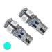 T10 5 LED 3 Chip SMD Bulbs (Pair) with cyan LED