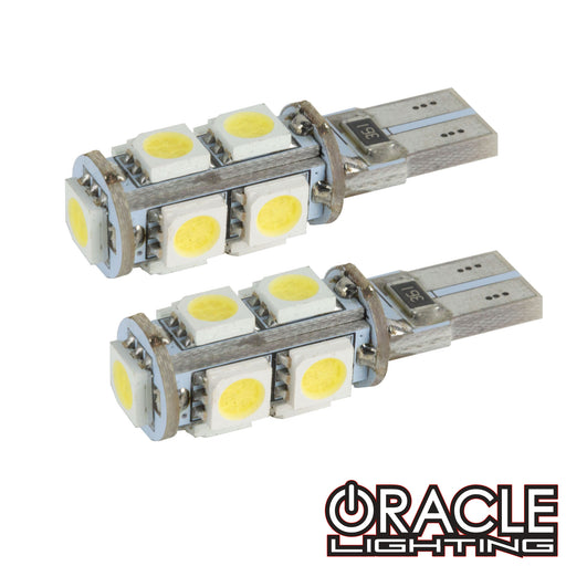 T10 9 LED 3 Chip SMD Bulbs (Pair)