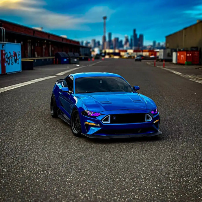 ORACLE Lighting 2018-2023 Ford Mustang "Black Series" Dynamic ColorSHIFT LED Headlights w/ Sequential Turn Signal