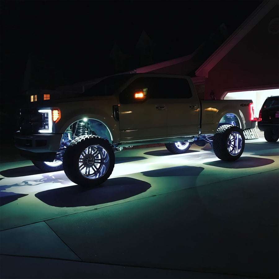 LED Illuminated Wheel Rings - Single / Double Row LED