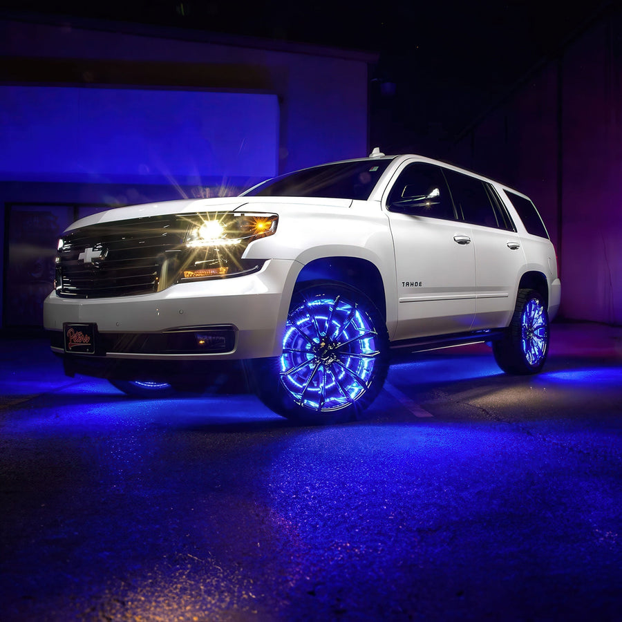 LED Illuminated Wheel Rings - Single / Double Row LED