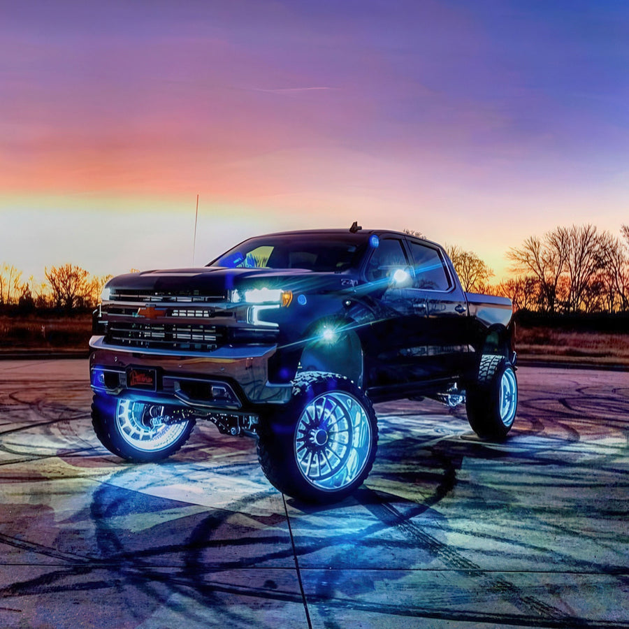 LED Illuminated Wheel Rings - Single / Double Row LED