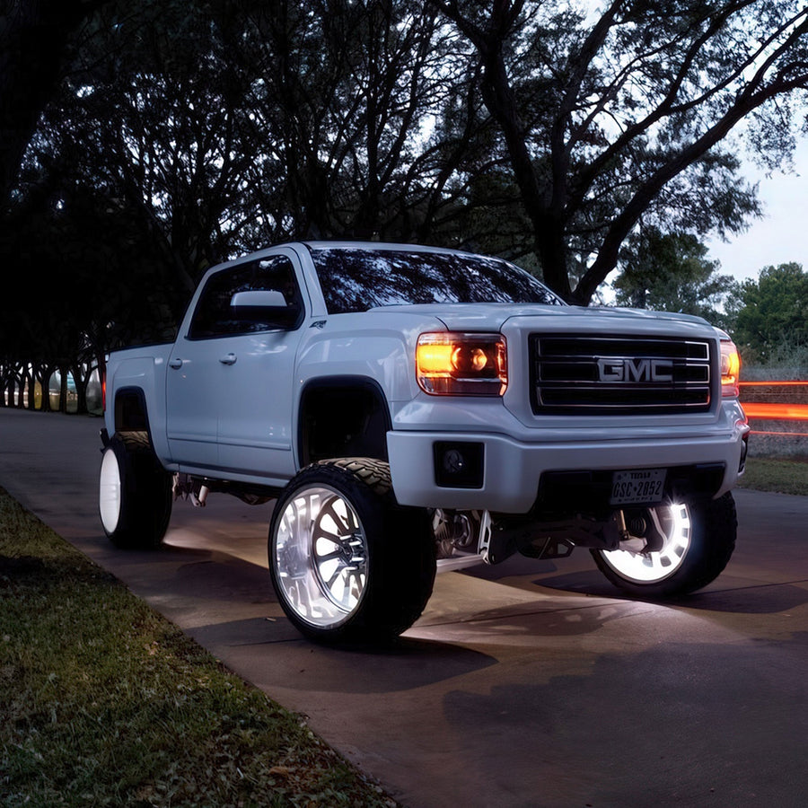 LED Illuminated Wheel Rings - Single / Double Row LED