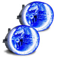 Toyota 4-Runner fog lights with blue halo rings.