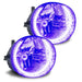 Toyota 4-Runner fog lights with purple halo rings.