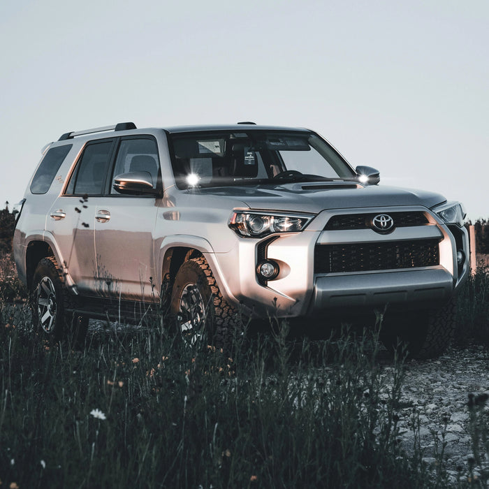 ORACLE Lighting 2010-2023 Toyota 4Runner (5th Gen) A-Pillar Hood Mount Brackets w/ VEGA™ Series 2 Spotlights