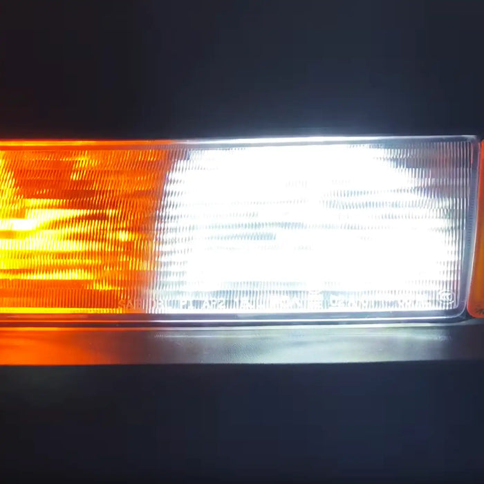 Close-up of 7443 18 SMD LED DRL bulb