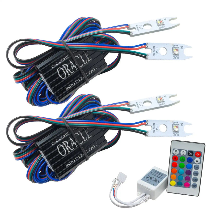 2015-2017 Ford F-150 ColorSHIFT Headlight DRL Upgrade Kit with Simple Controller.