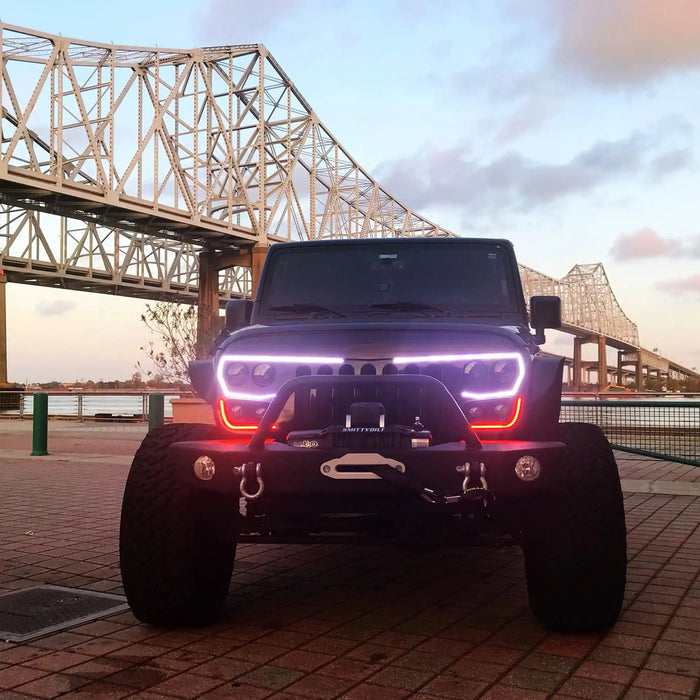 ORACLE Lighting VECTOR™ Pro Series II Full LED Grill for the 2007-2018 Jeep Wrangler JK