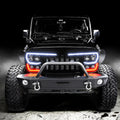 2007-2017 Jeep Wrangler JK VECTOR Pro Series II Full LED Grill - Integrated Headlights & DRL