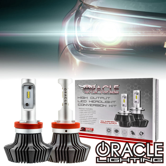 ORACLE Lighting H11 - 4,000+ Lumen LED Light Bulb Conversion Kit (High Beam)