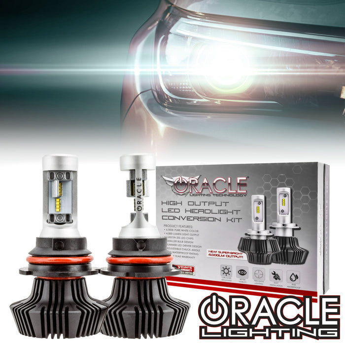ORACLE Lighting 9004 - 4,000+ Lumen LED Light Bulb Conversion Kit High/Low Beam (Projector)