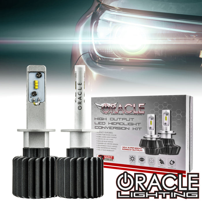 ORACLE Lighting H1 - 4,000+ Lumen LED Light Bulb Conversion Kit High/Low Beam (Non-Projector)