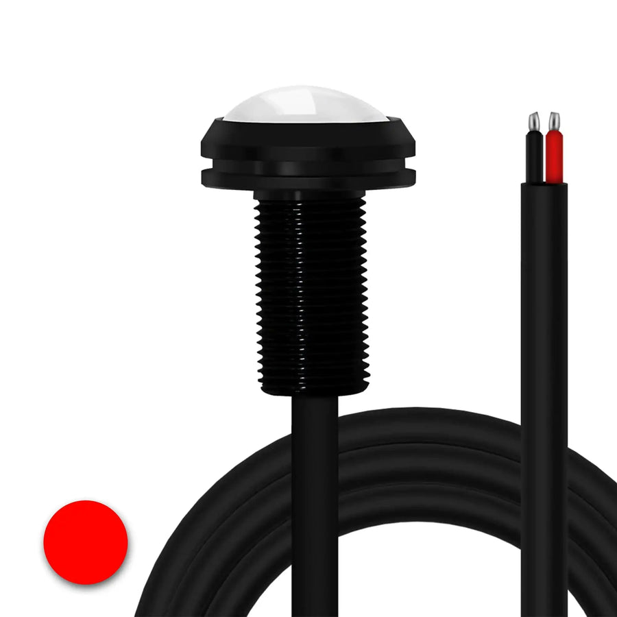 CAD Render of Billet Bolt Lights with red LED.
