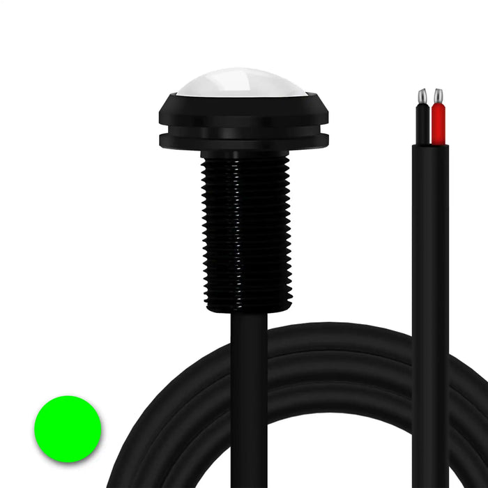 CAD Render of Billet Bolt Lights with green LED.