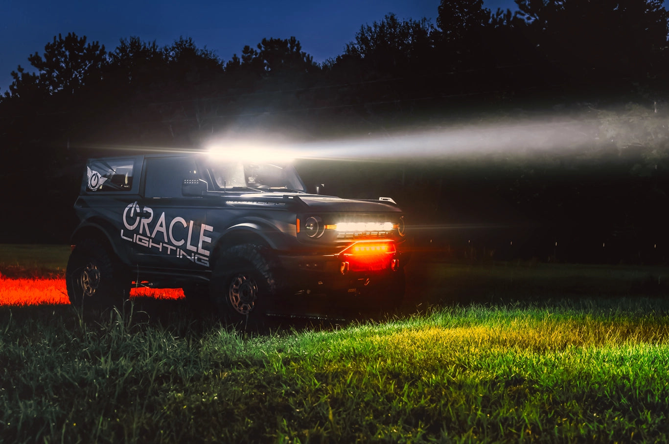 Integrated Windshield Roof LED Light Bar System