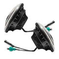 Side view of 2007-2018 Jeep Wrangler JK Switchback LED Halo Headlights- DRL and Turn Signal