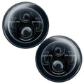 Front view of 7 inch high powered LED headlights