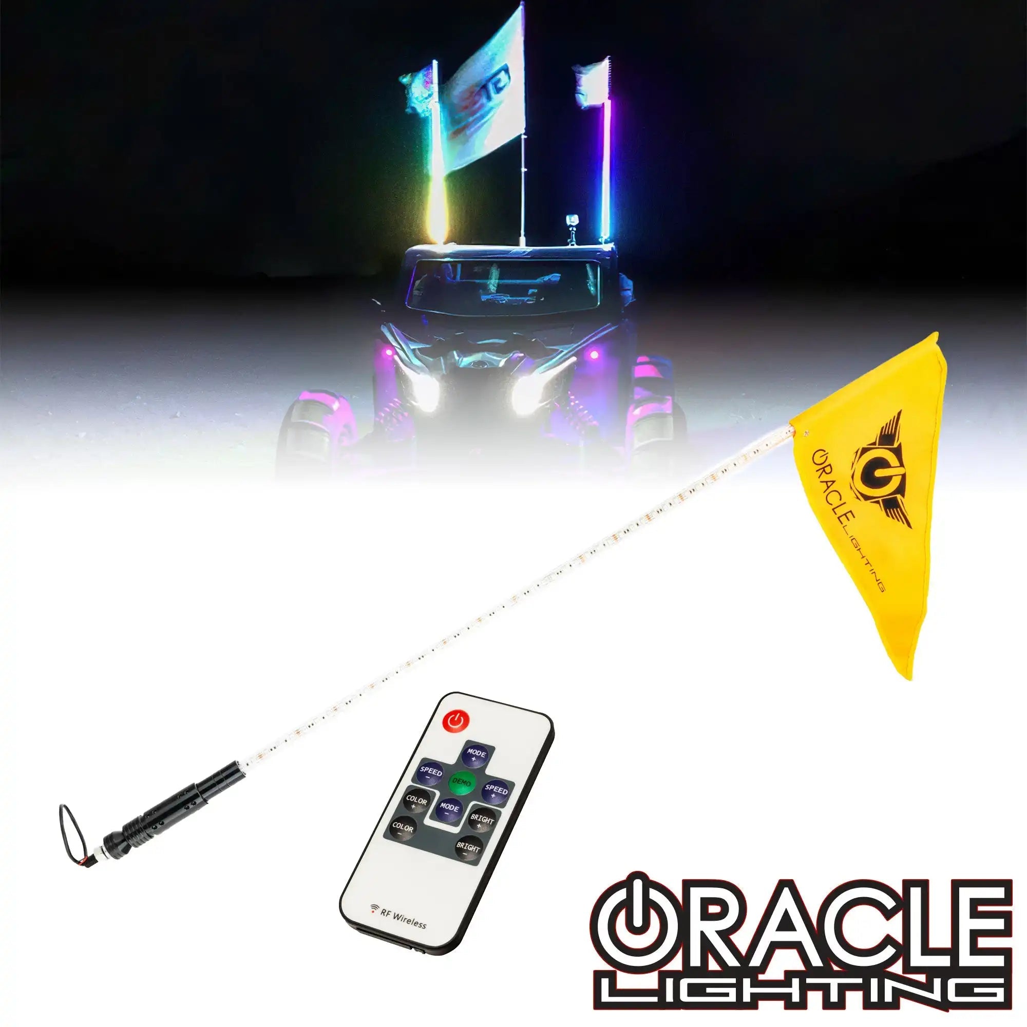 ORACLE Off-Road 6ft ColorSHIFT LED Whip | ATV UTV Jeep Polaris