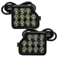 Front view of Jeep Wrangler rear bumper LED reverse lights