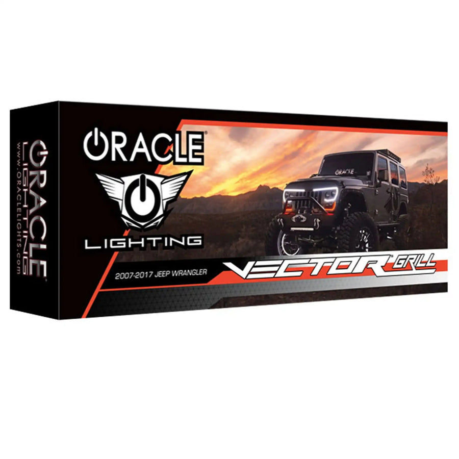 2007-2017 Jeep Wrangler JK VECTOR Pro Series II Full LED Grill - Integrated Headlights & DRL