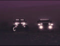 Two Jeeps side by side with multiple LED lighting products installed.