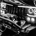 Vector™ Series Grill LED Halo Kit with white halos.