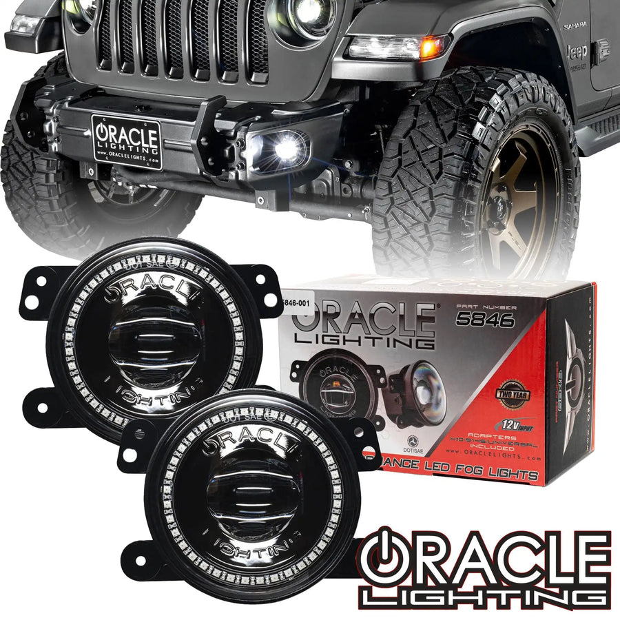 Jeep Wrangler JK/JL & Gladiator JT High Performance 20W LED Fog Lights - Dynamic ColorSHIFT