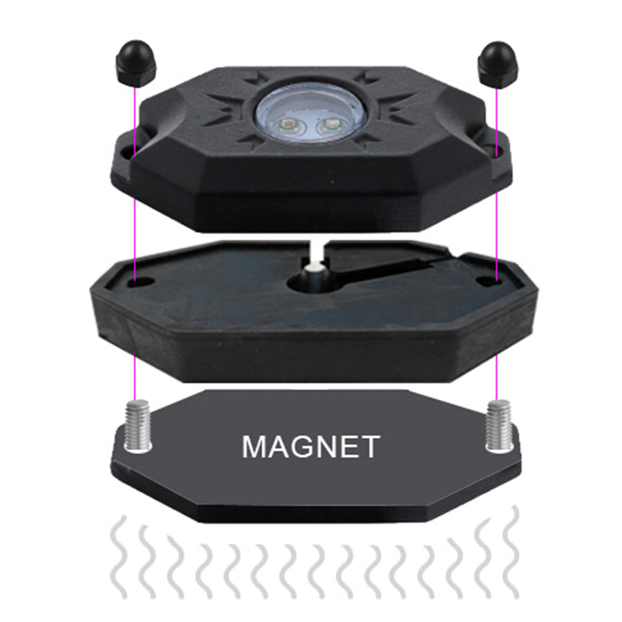ORACLE Lighting Magnetic Rock Light Adapter - No-Drill Install (Single)