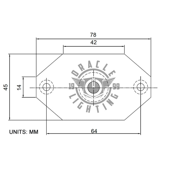 Magnet adapter diagram with measurements