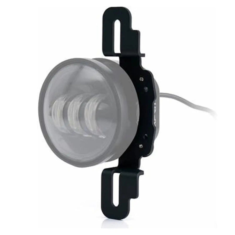 CAD render of brackets with fog lights attached