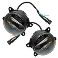 Angled view of 4" High Performance LED Fog Light (Pair)