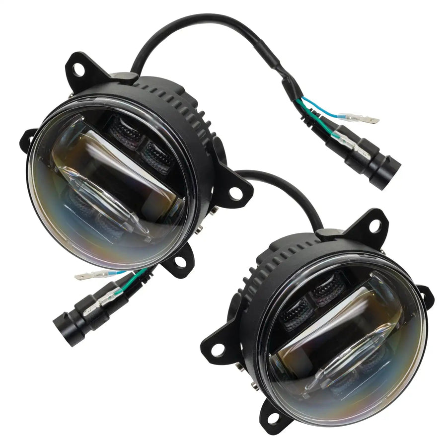 Angled view of 4" High Performance LED Fog Light (Pair)