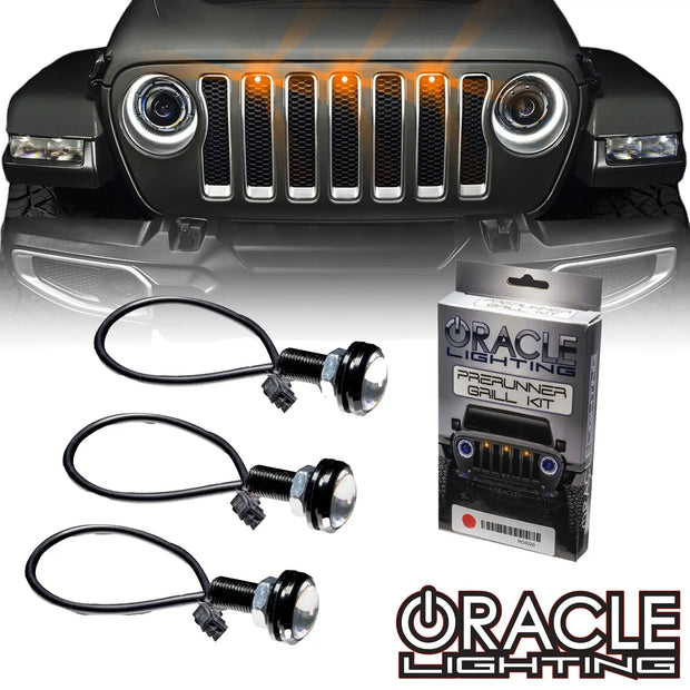 Pre-Runner Style LED Grill Light Kit for Jeep Wrangler JL