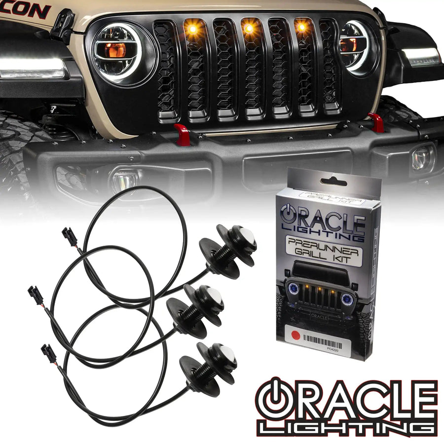 Pre-Runner Style LED Grill Light Kit for Jeep Gladiator JT