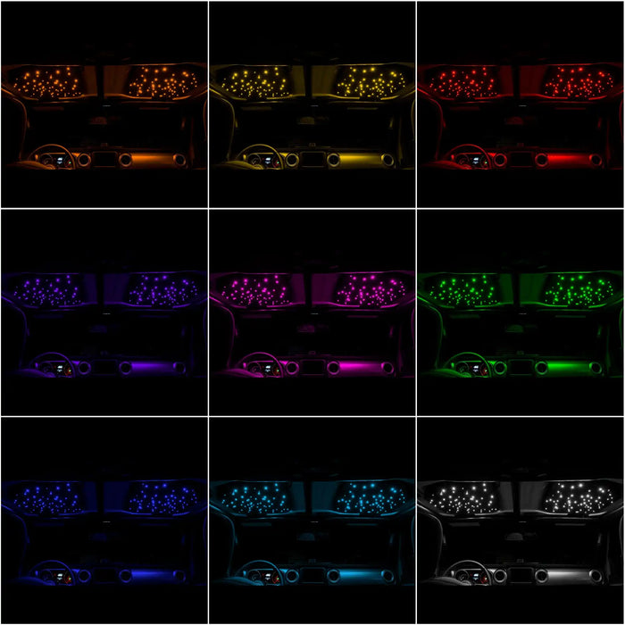 ORACLE Lighting StarLINER ColorSHIFT Fiber Optic Hardtop Headliner-Wrangler JL and Gladiator JT