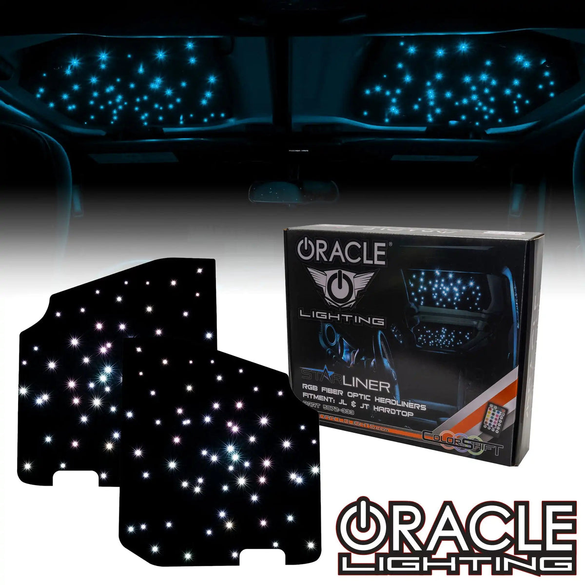 JT Starline BF-0401-C DJライティング　　①ジャンク品 Jeep JL/JT StarLINER Fiber Optic Headliner | ORACLE ColorSHIFT
