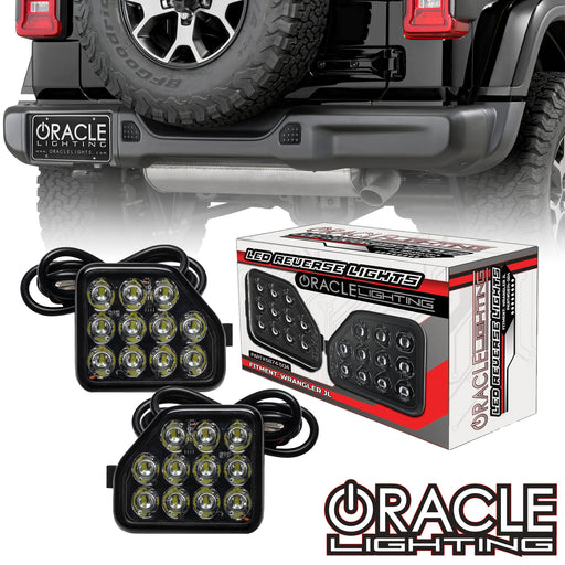 Rear Bumper LED Reverse Lights for Jeep Wrangler JL