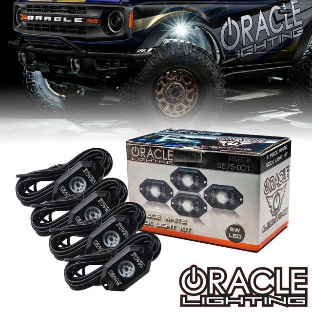 White Underbody Wheel Well Rock Light Kit.