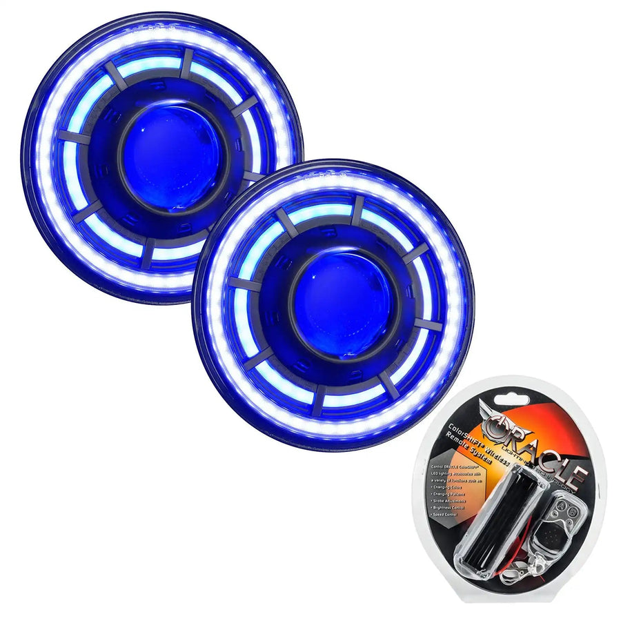 7" Oculus Headlights with wireless remote.