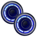 7" Oculus Headlights with blue LED inner halo ring.
