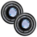 7" Oculus Headlights with white demon eye projector.