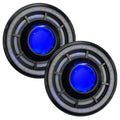 7" Oculus Headlights with blue demon eye projector.