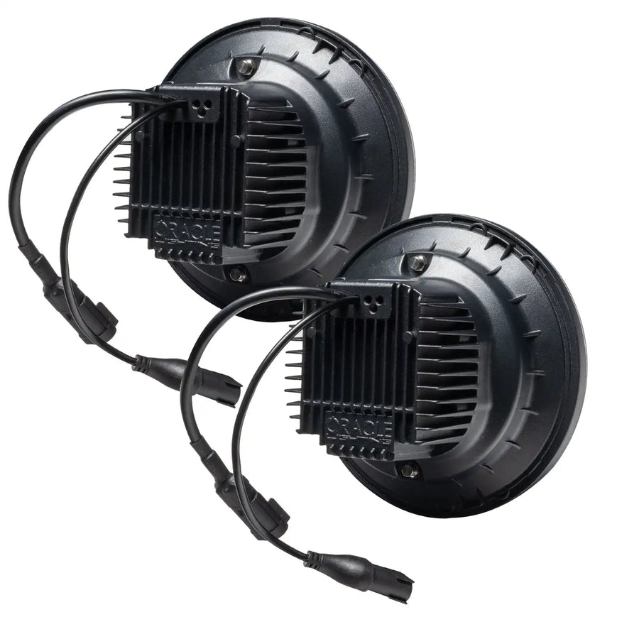Rear view of 7" oculus headlights