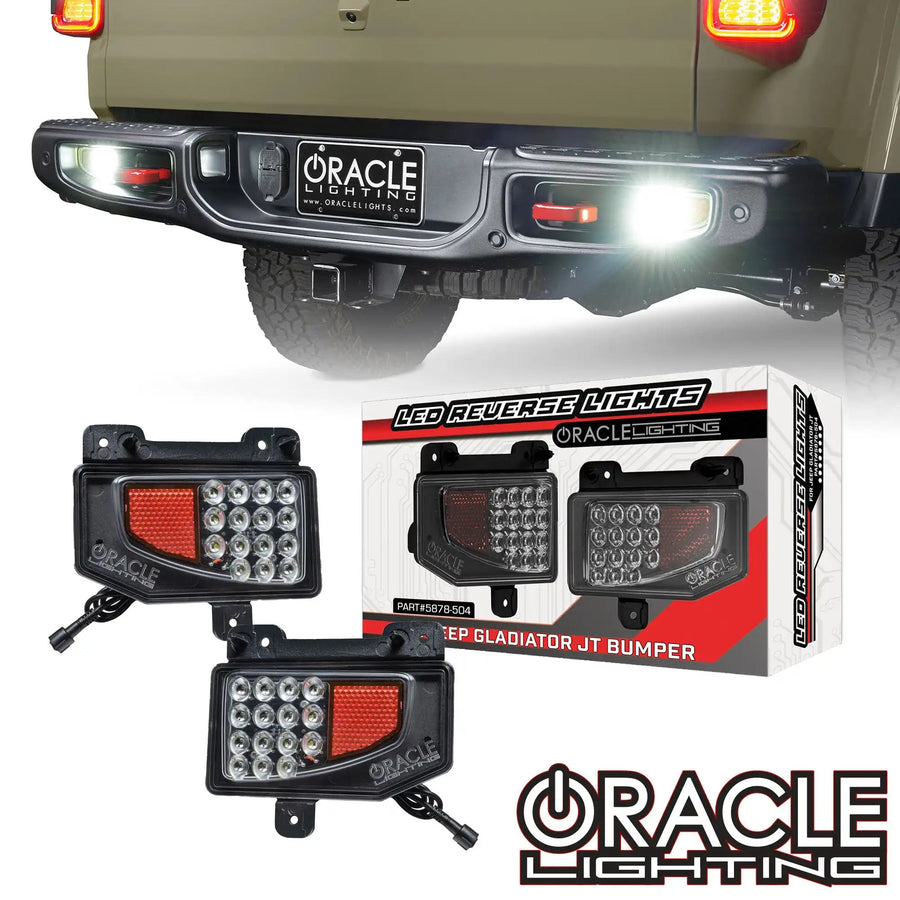 Rear Bumper LED Reverse Lights for Jeep Gladiator JT